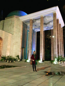 In front of the great Sa'di's Tomb