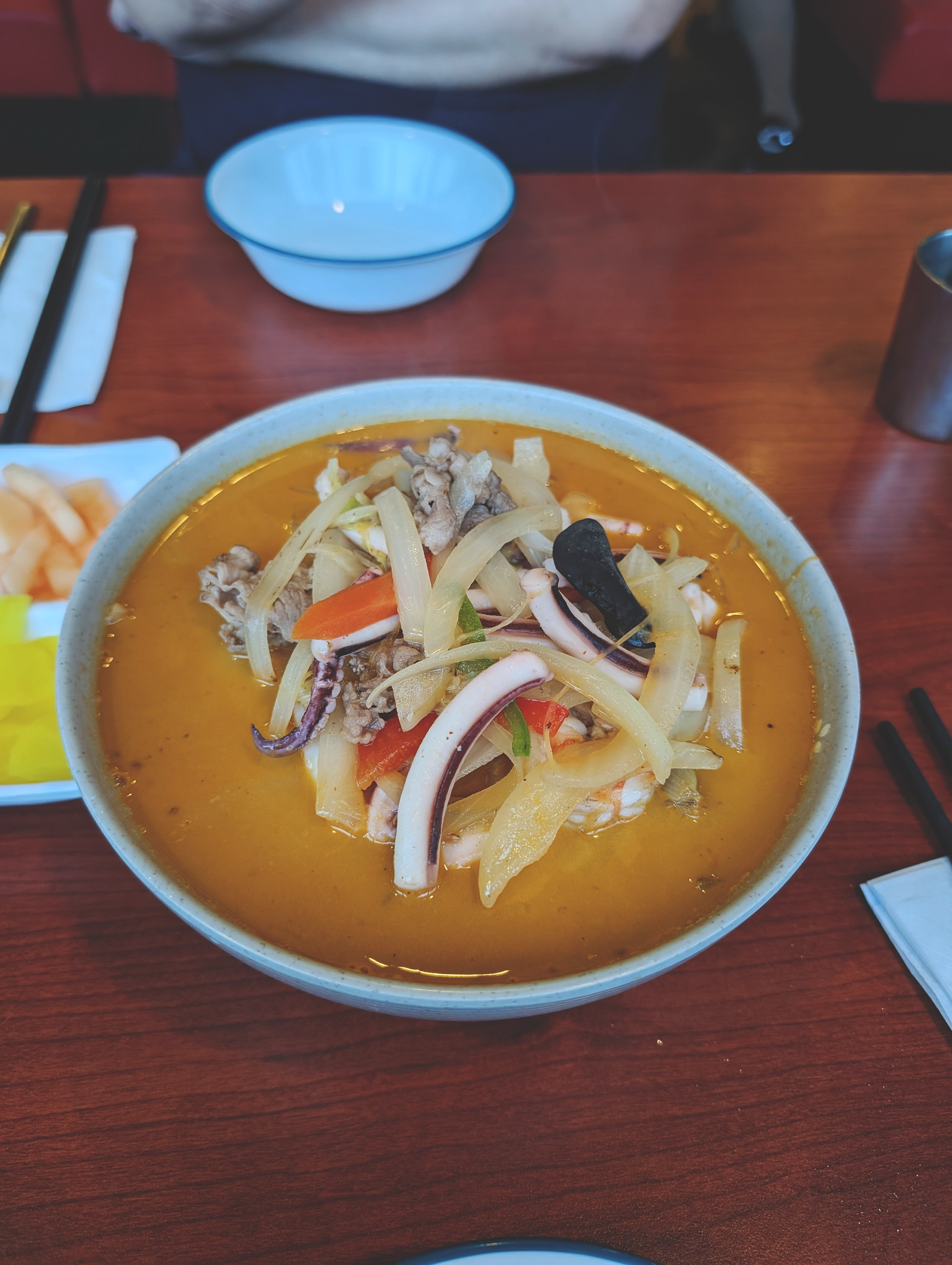 Jjampong (Spicy Seafood Noodle Soup)