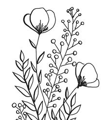 Fleurs (Calligraphie)