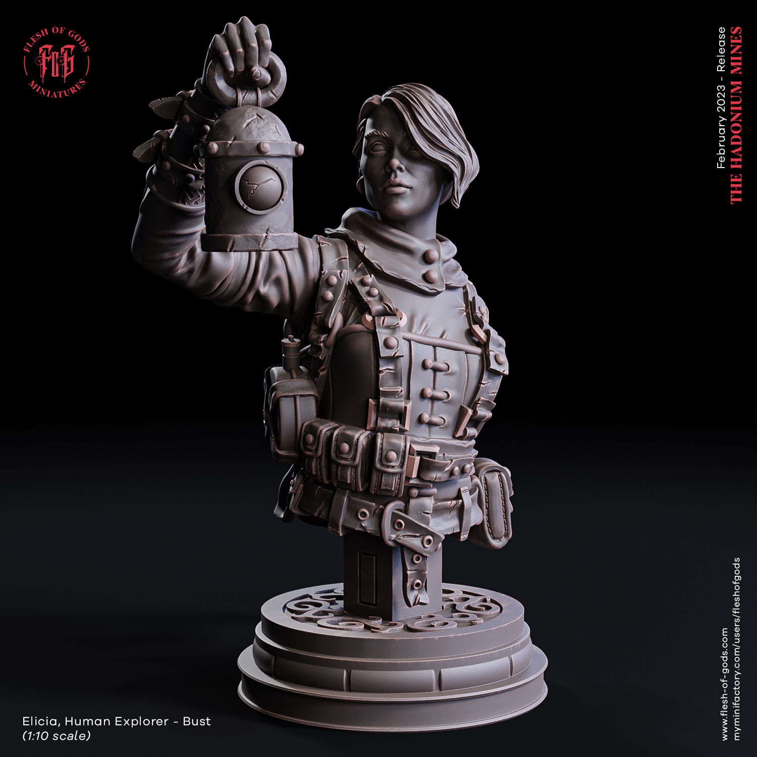 Bust - Elicia, Human Explorer