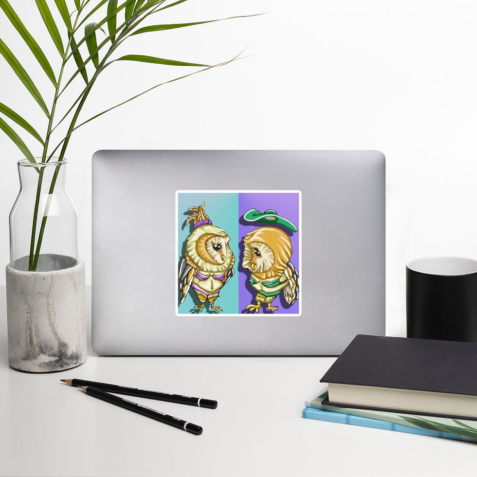 Thumbnail: Owls in Bikinis Sticker