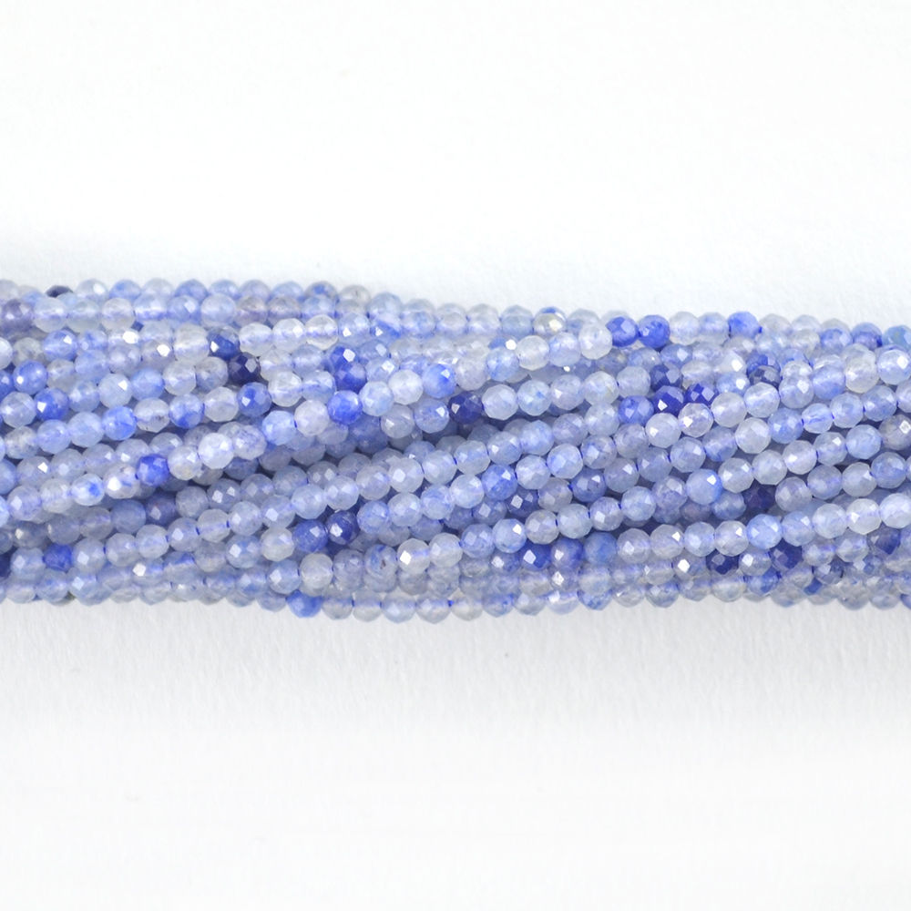 2mm/3mm/4mm Blue aventurine F 藍東菱角度