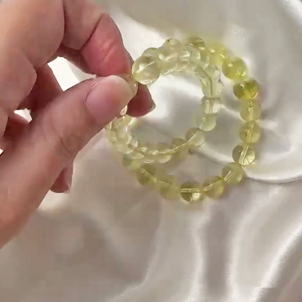 Thumbnail: Lemon quartz R 檸檬黃水晶圓珠