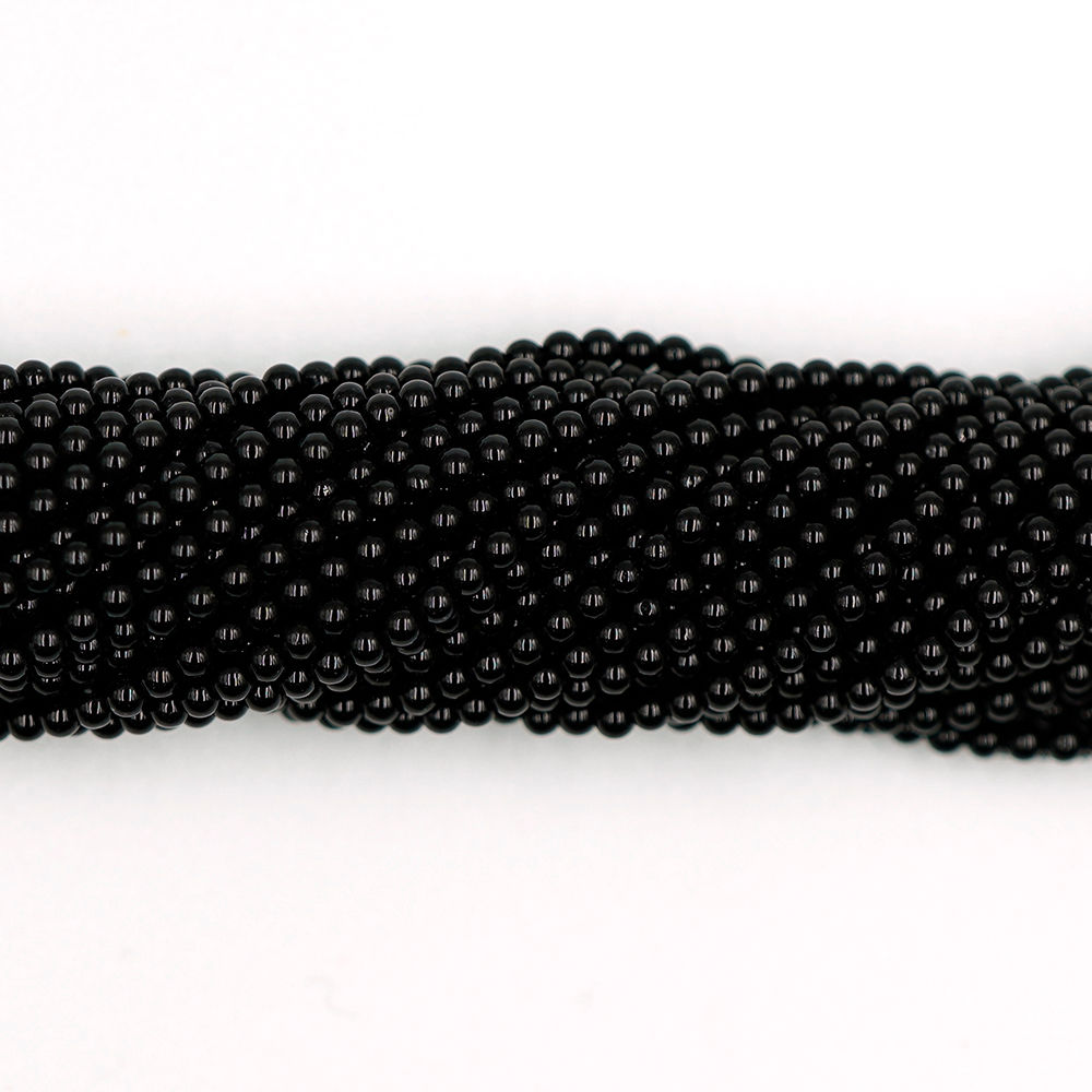 2mm/3mm/4mm Onyx R 黑瑪瑙圓珠