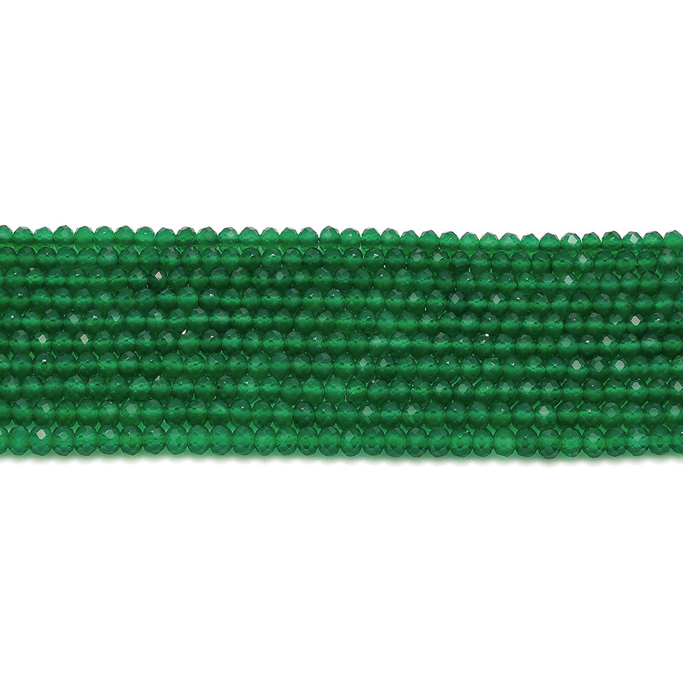 Grreen agate roundel F 綠瑪瑙疊珠角度