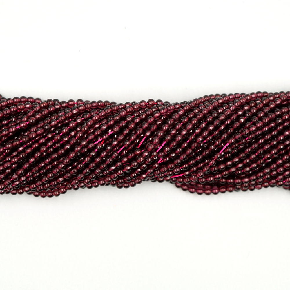 2mm/3mm/4mm Red Garnet R 紅石榴圓珠