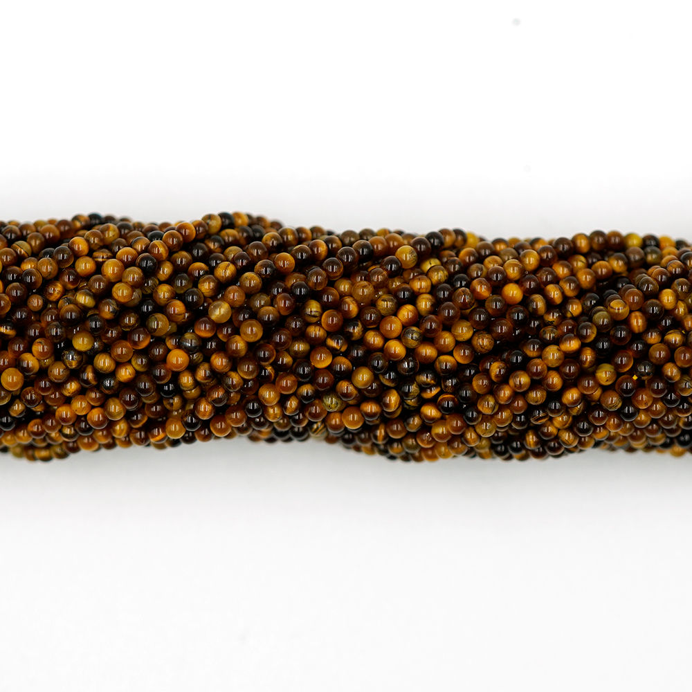 2mm/3mm/4mm Yellow tiger eye R 黃虎眼圓珠