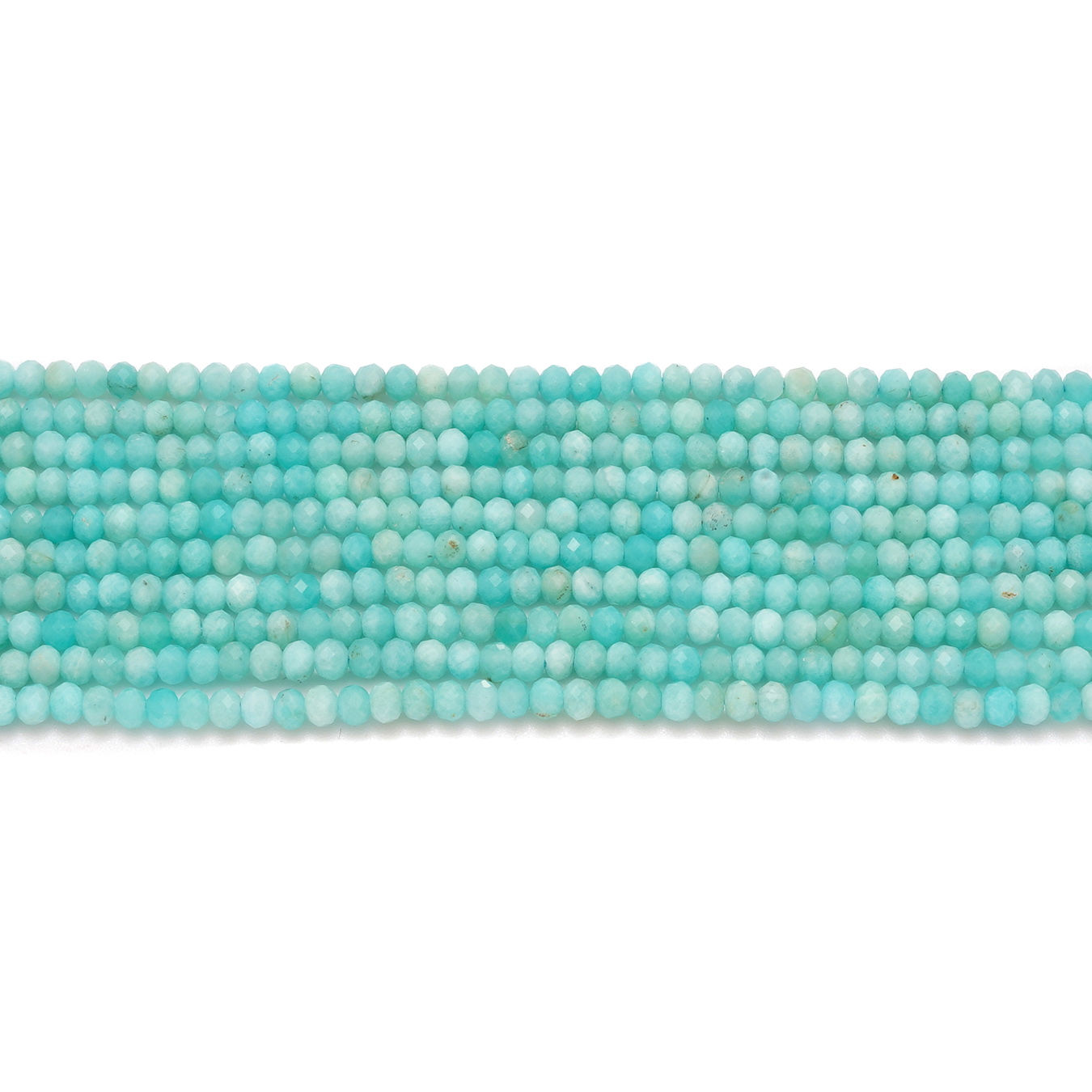 Amazonite roundel F 天河石疊珠角度
