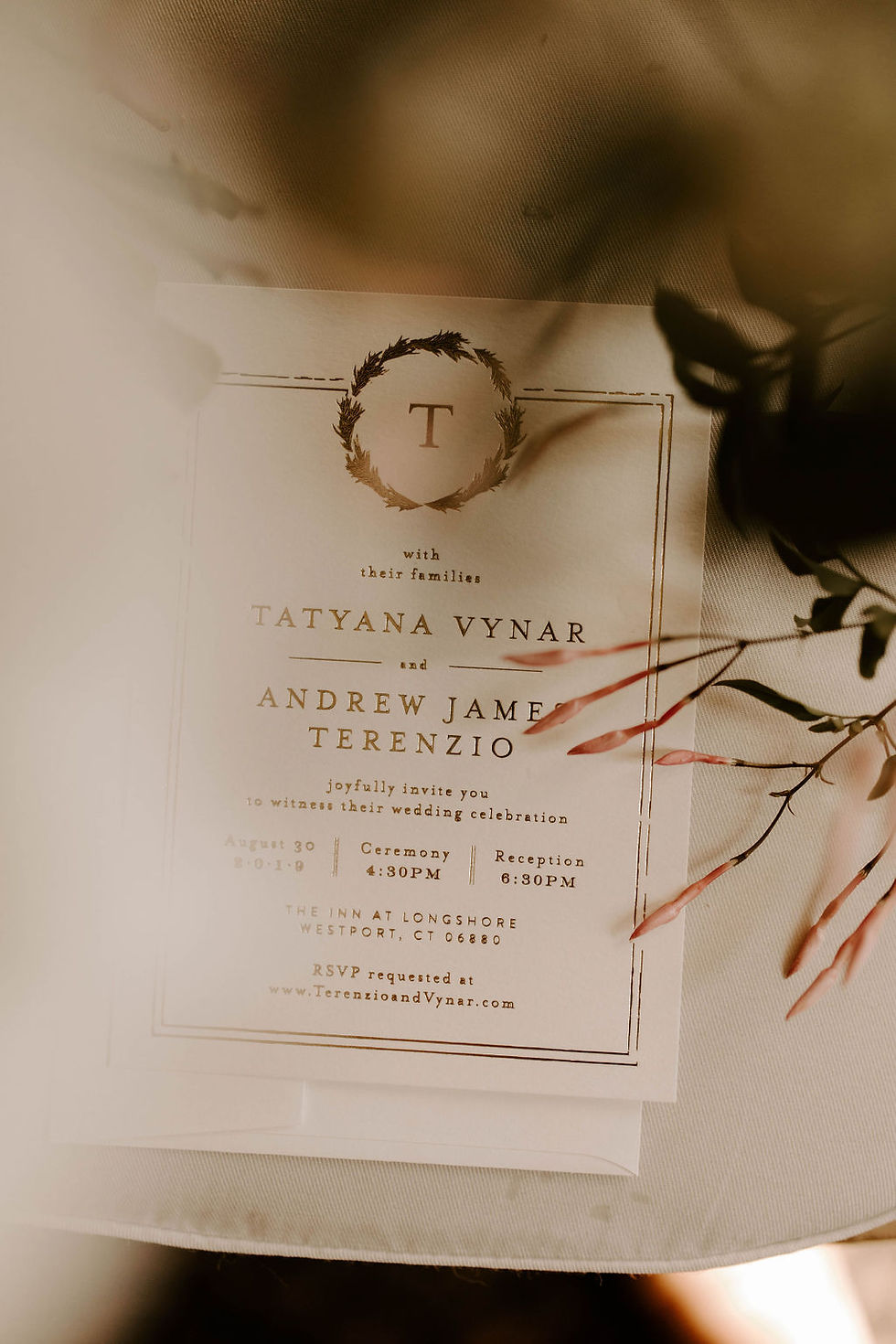 Wedding invitation card
