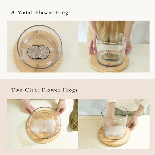 StemSlider System with a Metal Flower Frog | Koko Floral Design