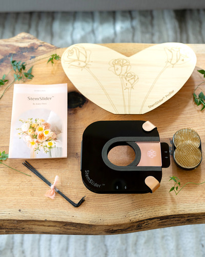 StemSlider System with a Metal Flower Frog | Koko Floral Design