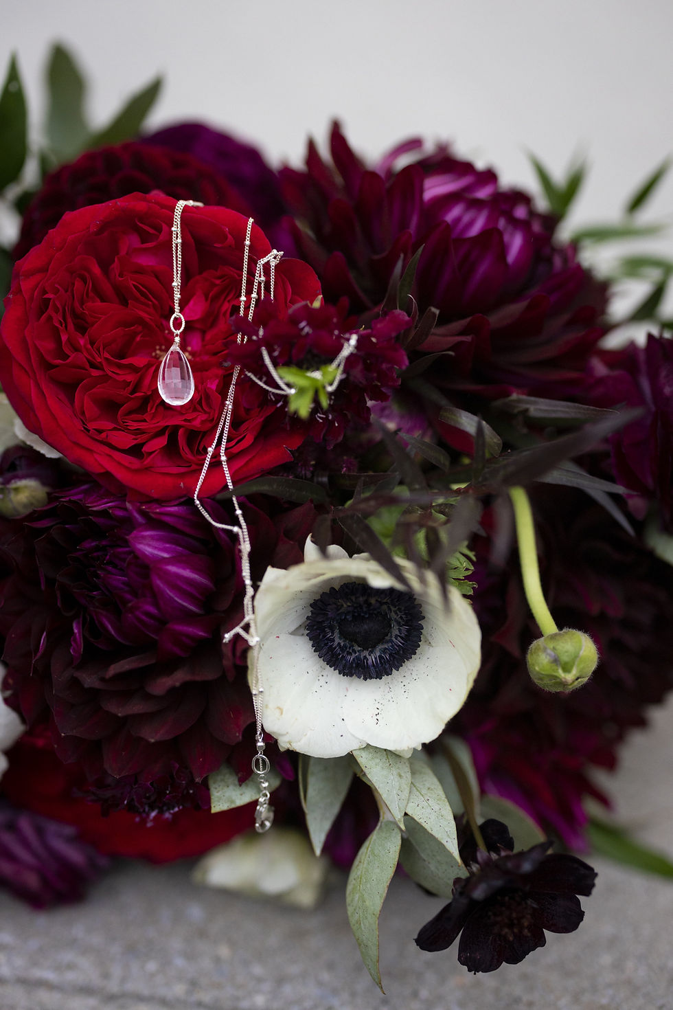 Jewelry with bouquet