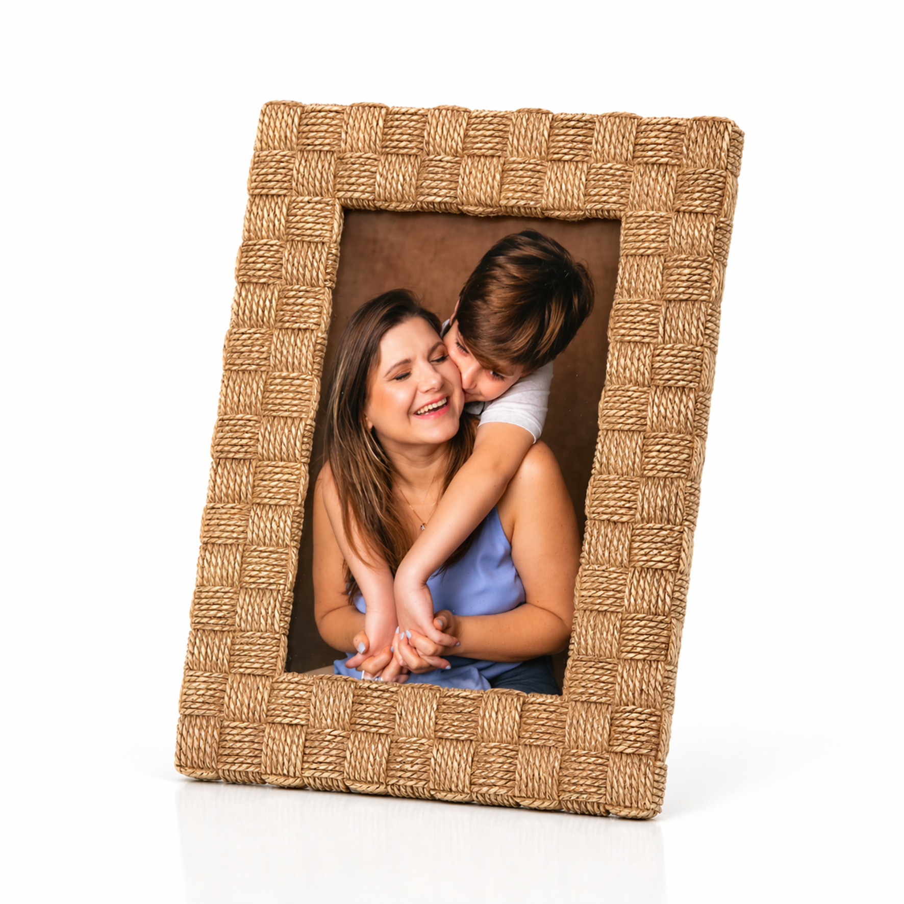 Porta-Retrato Trançado Natural 10x15