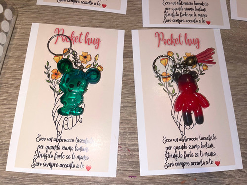 2 Pezzi Pocket Hug Ape Portafortuna Con Girasole – Regalo Positivo Con Messaggio Ispiratore Per Amici E Parenti