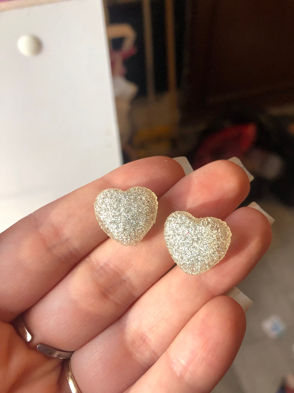 Miniature : 🍬 Orecchini a Lobo in Resina – Effetto Caramella Zuccherata ⭐❤️