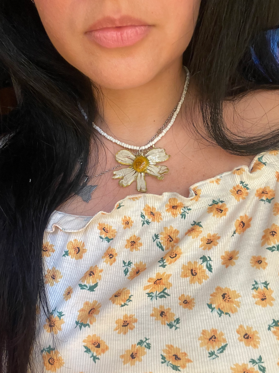 Miniatura: Collana con vera margherita – La semplicità che incanta ✨