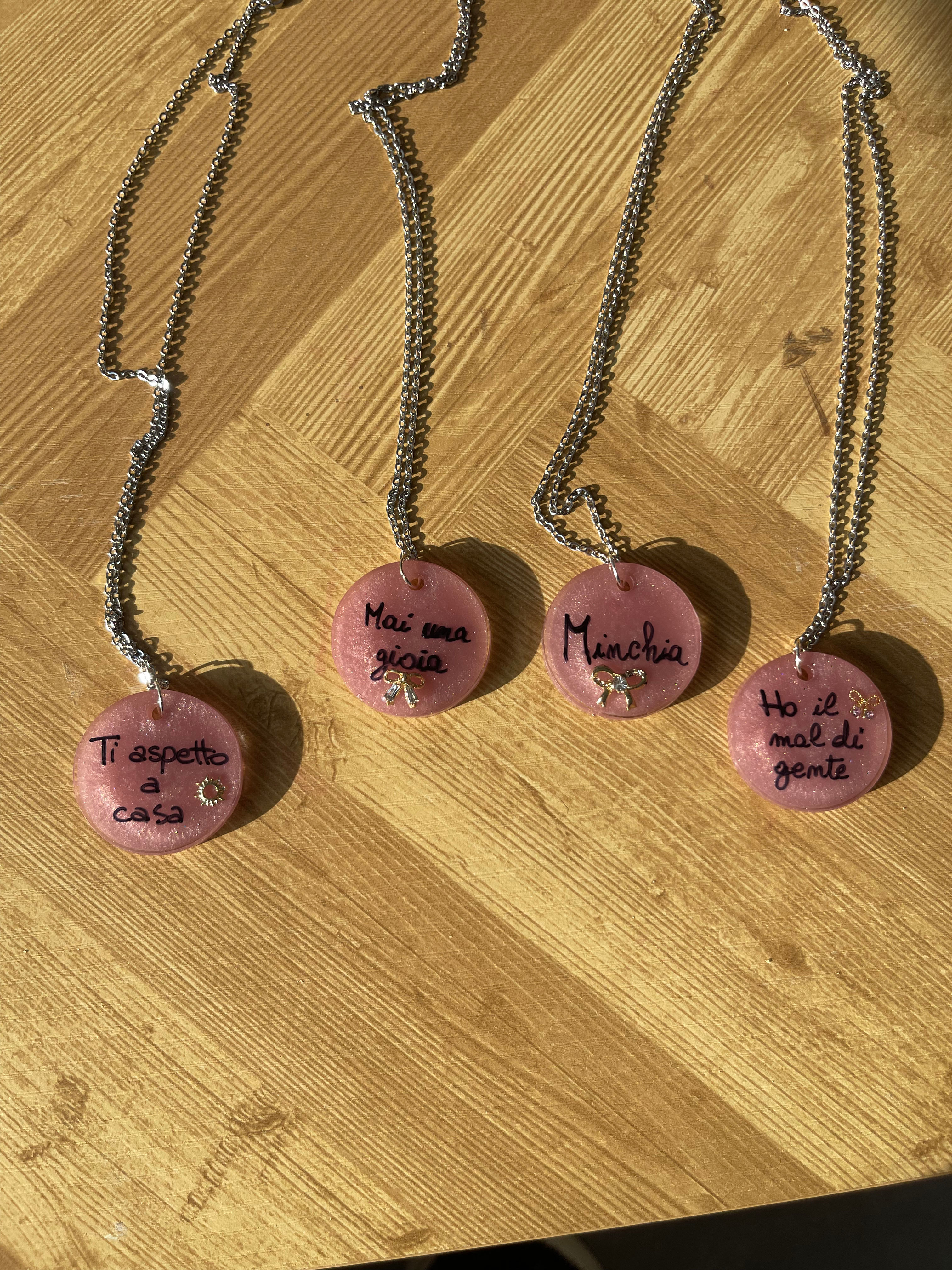 Collane ciondolo personalizzabile con nome/ frase