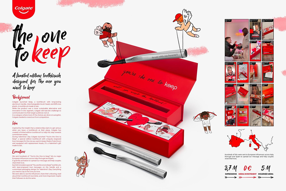COLGATE-PALMOLIVE - The one to keep - VMLY&R - Cannes Lions 2023 (Presentation Image from 
