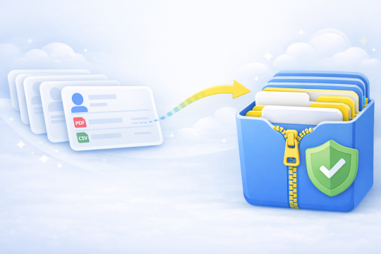 Contact Attachments Export banner