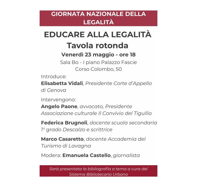 Educare alla legalità - tavola rotonda