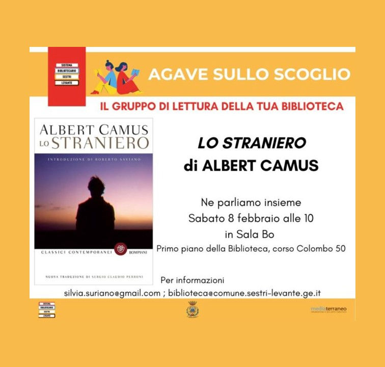 “L’Agave sullo scoglio” il gruppo di lettura della tua biblioteca! -"Lo straniero"