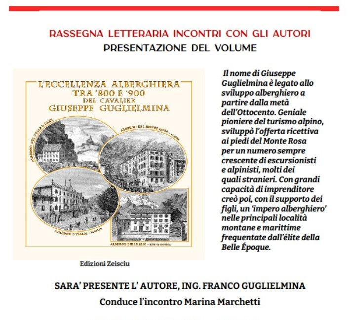 Presentazione de "L’eccellenza alberghiera tra ‘800 e ‘900 del cavalier Giuseppe Guglielmina"