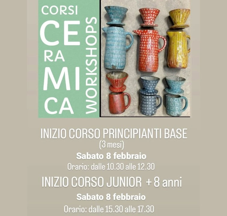 Inizio corsi di ceramica per principianti