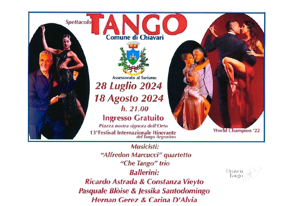 13ª edizione del “Festival itinerante di tango argentino”