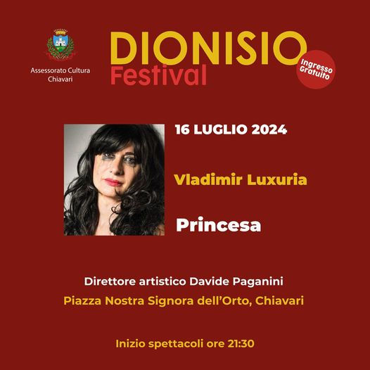 Dionisio Festival - Vladimir Luxuria con “Princesa”