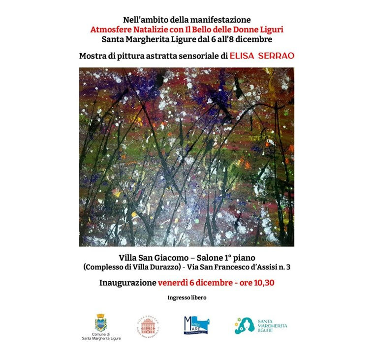 Mostra di pittura astratta sensoriale di Elisa Serao