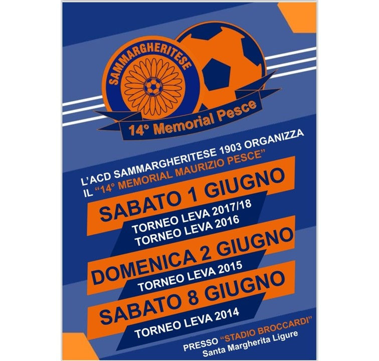 XIV edizione del memorial “Maurizio Pesce”