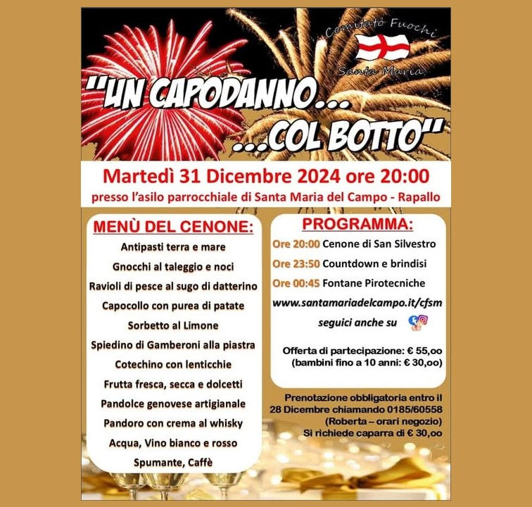 Termine iscrizioni a Un Capodanno... col botto!