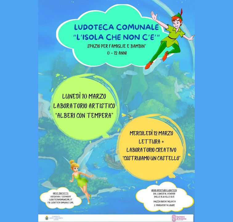 Ludoteca comunale "L'isola che non c'è" - Laboratorio artistico "Alberi con tempera"