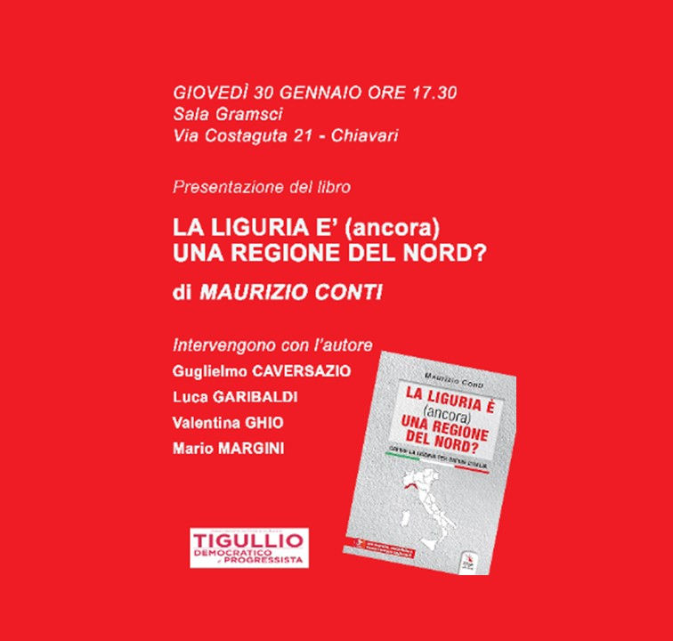Presentazione del libro ” La Liguria è (ancora) una regione del Nord?”
