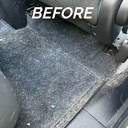 deep-cleaned leather seats- conditioning and restoration