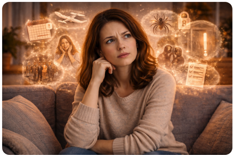 « L’anxiété peut prendre plusieurs formes, selon les peurs, les situations et les mécanismes en jeu. »