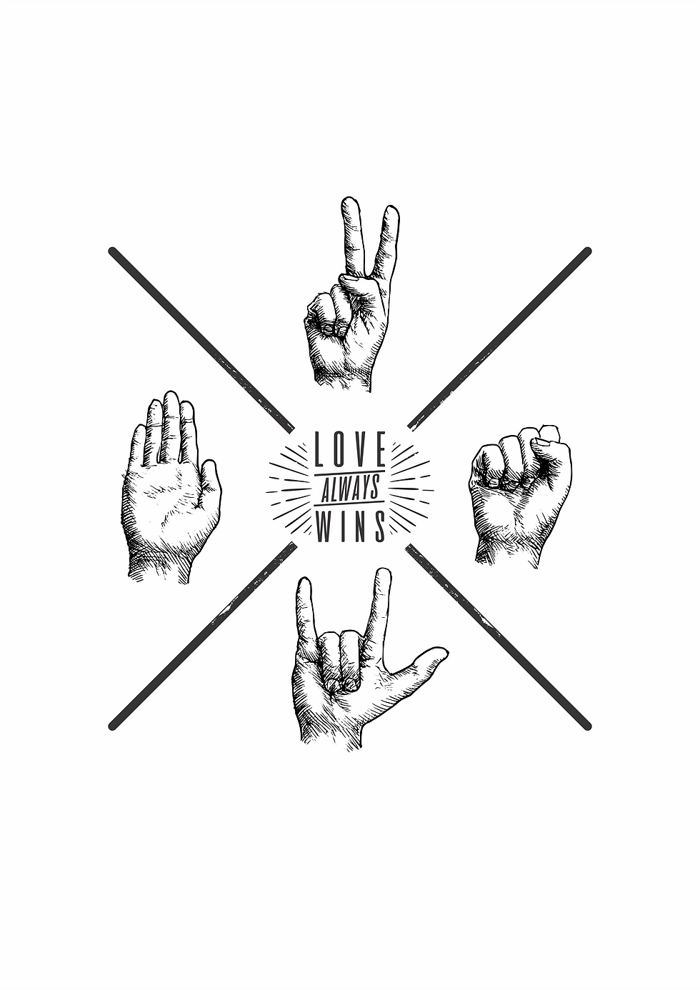 Miniatura: Love Wins | Haglan | Masculino