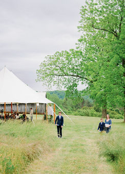 Outdoor Ceremony, European Inspired Gardens - The Market at Grelen, Garden Venue of Virginia. Conservatory Wedding & Event Venue Outside of Charlottesville, Virginia.