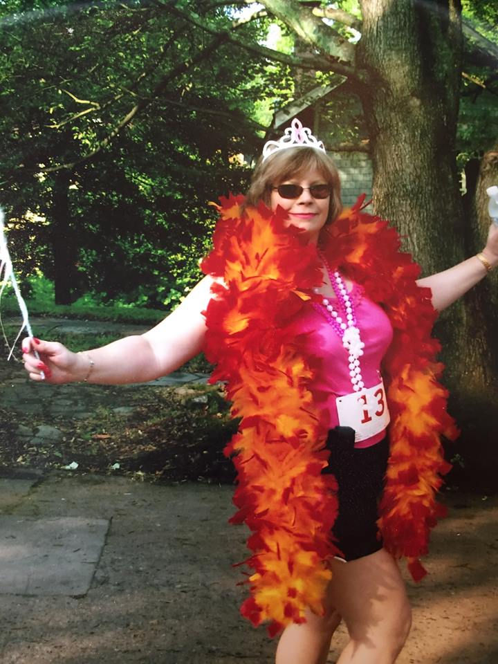 Carrie as Queen of Mardi Gras.