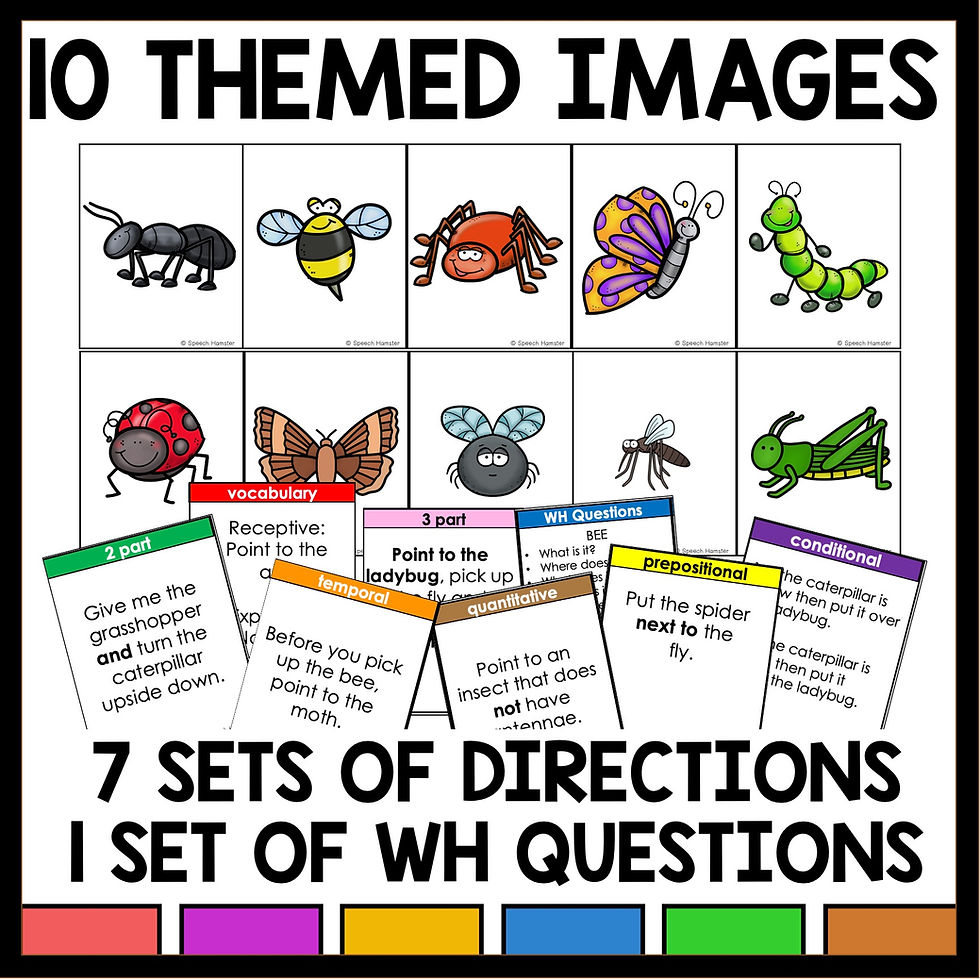 Thumbnail: thumbnail image for insect themed printable cards for following directions
