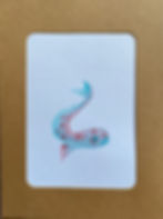 pesciolino turchese e rosso