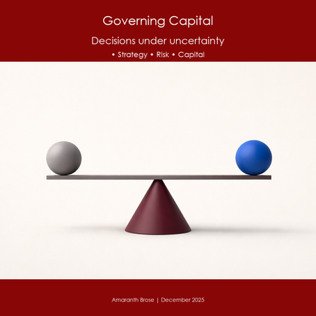 Anchored Governance to Adaptive Resilience - A Risk-Adjusted Capital System