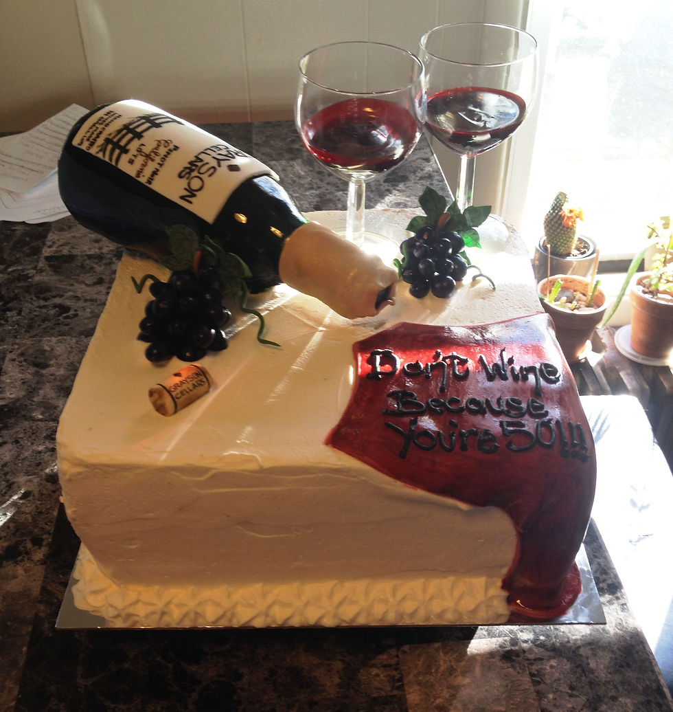 WINE BOTTLE CAKE