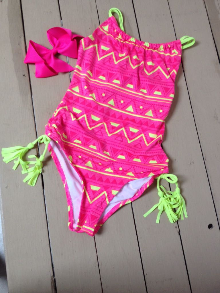 raje de Baño de una pieza Estampado Fucsia Jantzen Girls