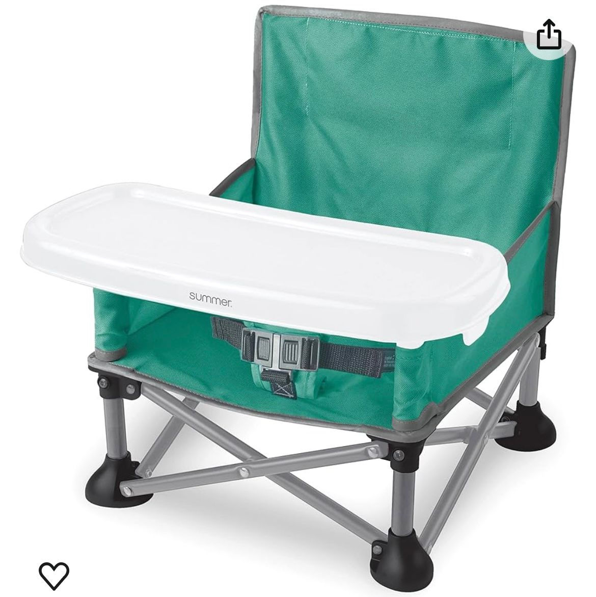 Pop 'N Sit Portable Booster Seat - Grey 6+ Months