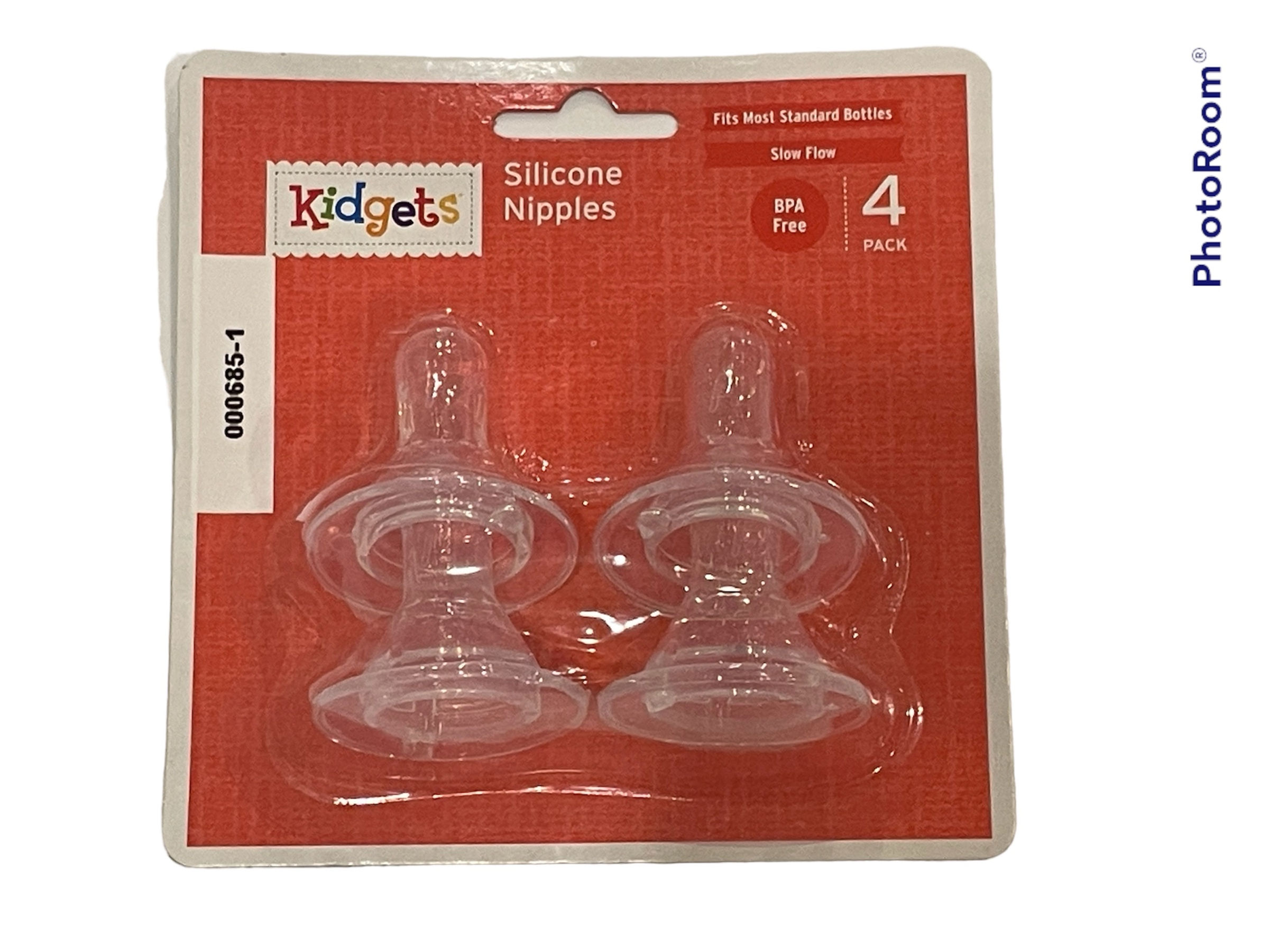 Four Clear Silicone Nipples