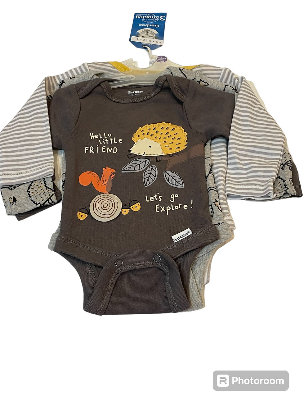 Thumbnail: Little Explorers Three Onesies Set