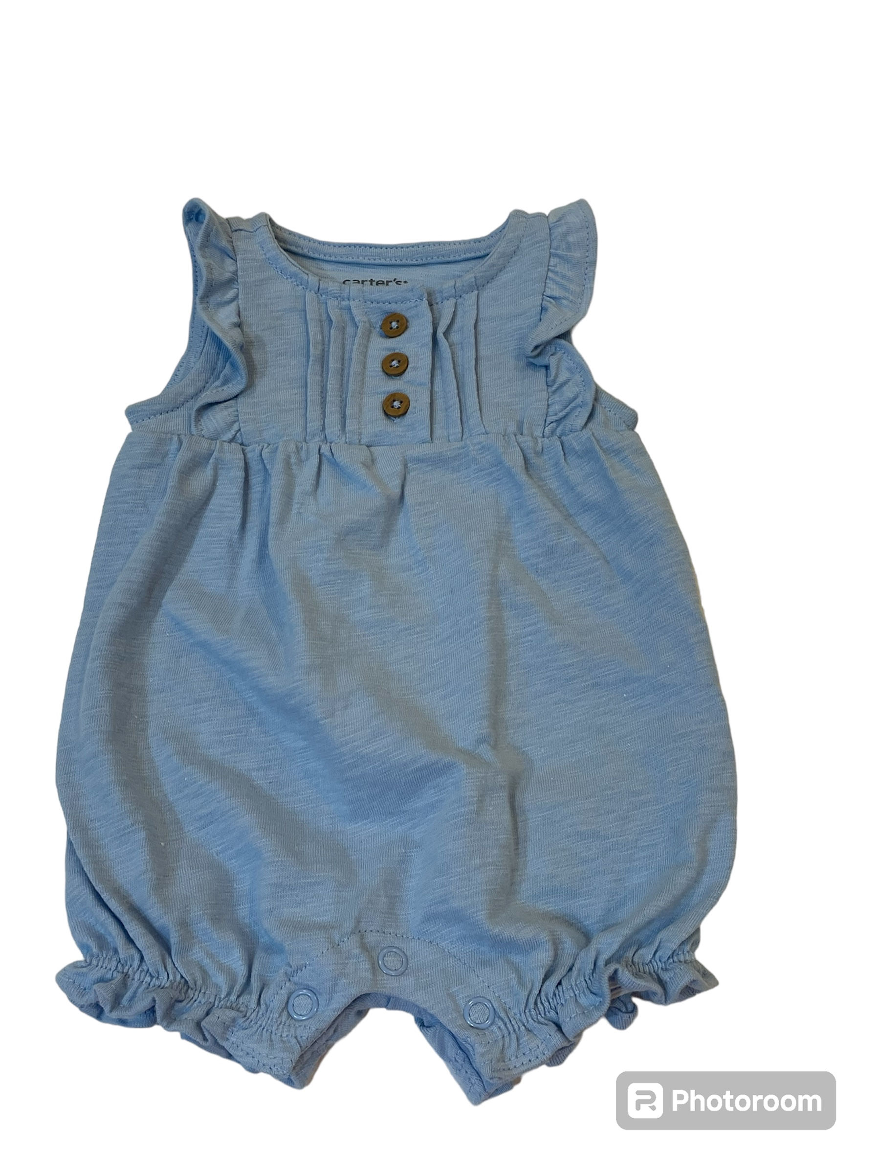 Blue Ruffles Bodysuit