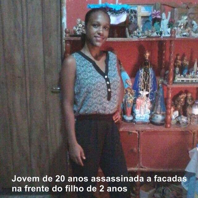 Jovem de 20 anos assassinada em Cidade Ocidental na frente do filho de 2 anos