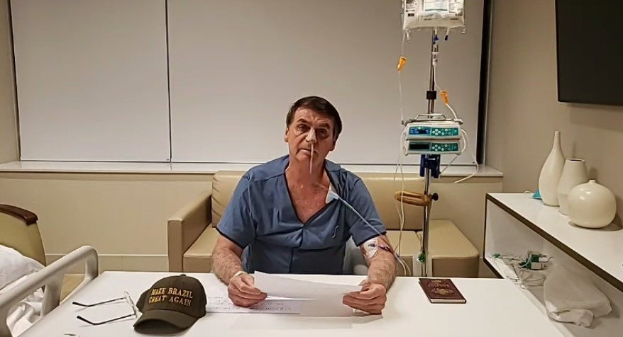 Do hospital, Bolsonaro afirma que a criação de novos impostos está fora de cogitação